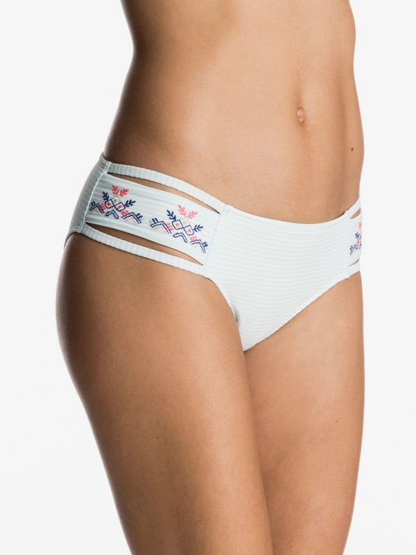 roxy, Delicate Touch - Bikini Bottoms, SIRENA STRIPE COMBO BLEACHED A (bdr3) 0 Delicate Touch - Bikini Bottoms Blue ERJX403298 Roxy
