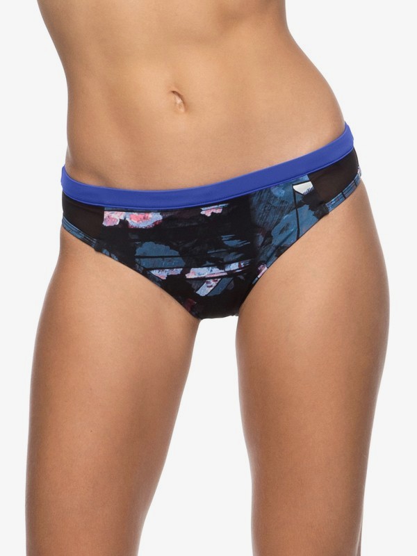 roxy, Keep It ROXY - Scooter Bikini Unterteil für Frauen, ANTHRACITE BLUR PAINT (kvj6) 0 Keep It ROXY - Scooter Bikini Unterteil für Frauen Schwarz ERJX403477 Roxy