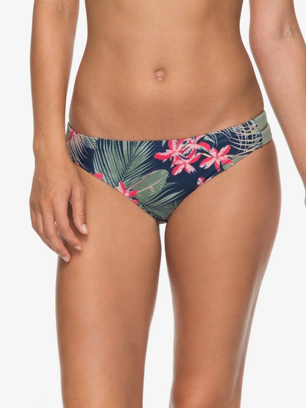 roxy, ROXY Fitness 70s Bikini Bottoms, DRESS BLUE TIARE FLOWER (xbbm) 0 ROXY Fitness 70s Bikini Bottoms Blue ERJX403535 Roxy