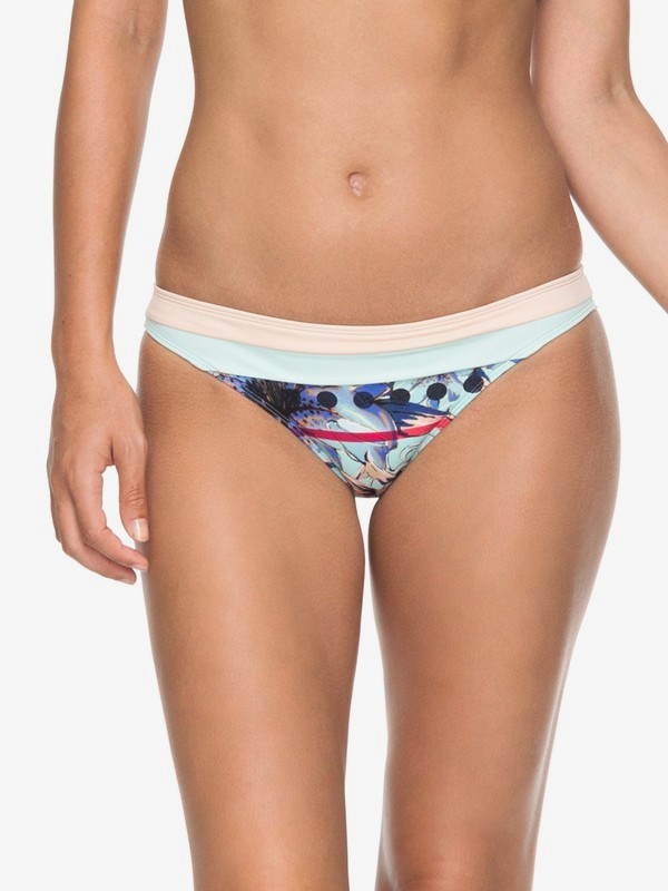 roxy, POP Surf - Mini Bikini Bottoms for Women, BLUE LIGHT RAIN DAZE SMALL (bek7) 0 POP Surf - Mini Bikini Bottoms for Women Blue ERJX403551 Roxy