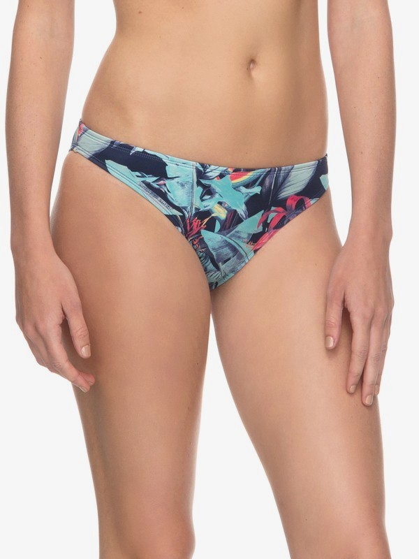roxy, ROXY Essentials - Surfer Bikini Bottoms for Women, DRESS BLUES FANTASTIC GARDEN S (btk6) 0 ROXY Essentials - Surfer Bikini Bottoms for Women Blue ERJX403559 Roxy