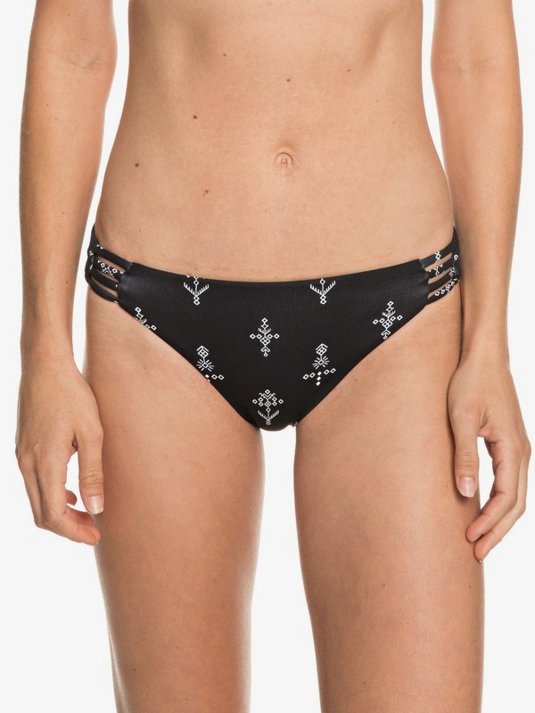 roxy, Softly Love Reversible 70s Bikini Bottoms, ANTHRACITE SIMPLE AZAZ (kvj6) 0 Softly Love Reversible 70s Bikini Bottoms Black ERJX403575 Roxy
