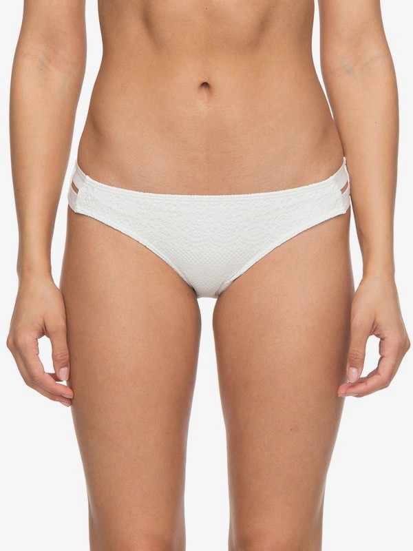 roxy, Surf Memory Scooter Bikini Bottoms, MARSHMALLOW (wbt0) 0 Surf Memory Scooter Bikini Bottoms White ERJX403579 Roxy