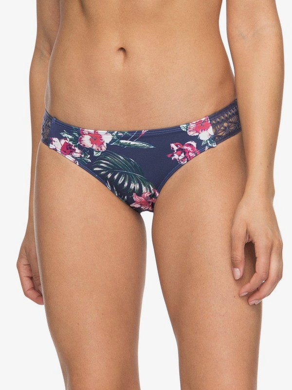 roxy, Arizona Dream Scooter Bikini Bottoms, CROWN BLUE FLOWER GAMES (bqy6) 0 Arizona Dream Scooter Bikini Bottoms Blue ERJX403585 Roxy