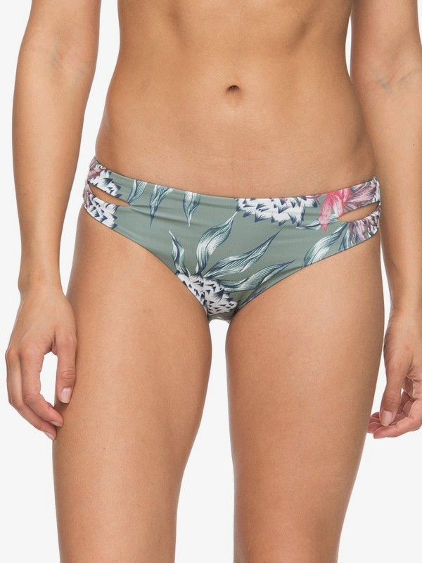 roxy, Little Bandits 70s Bikini Bottoms, OLIVE SWIM HOUSE OF THE SUN (glw8) 0 Little Bandits 70s Bikini Bottoms Green ERJX403586 Roxy