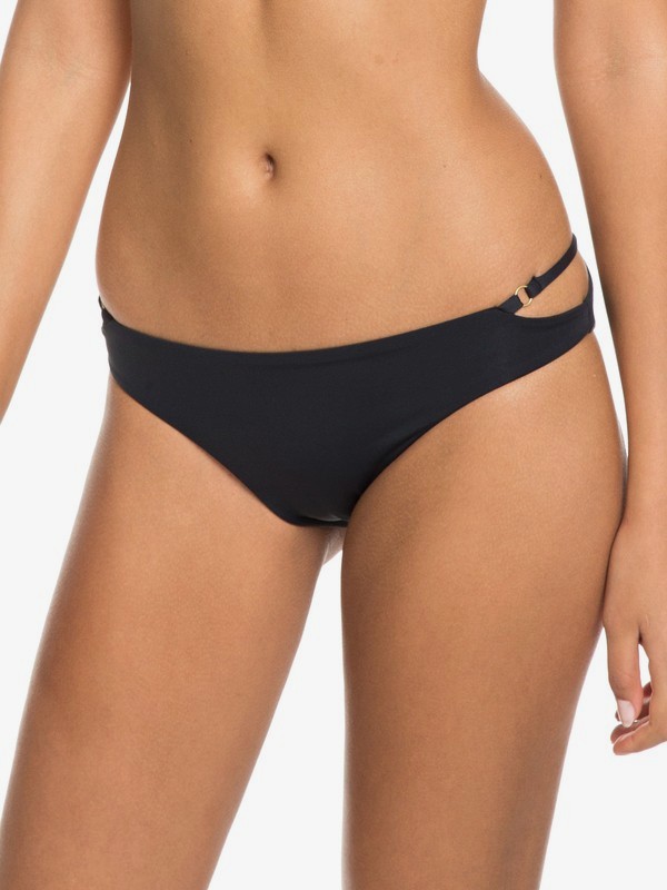 roxy, Softly Love Regular Bikini Bottoms, TRUE BLACK (kvj0) 0 Softly Love Regular Bikini Bottoms Black ERJX403606 Roxy