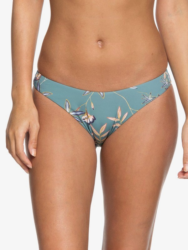 roxy, Softly Love Reversible Moderate Bikini Bottoms, TRELLIS BIRD FLOWER SWIM (bkw7) 0 Softly Love Reversible Moderate Bikini Bottoms Blue ERJX403609 Roxy