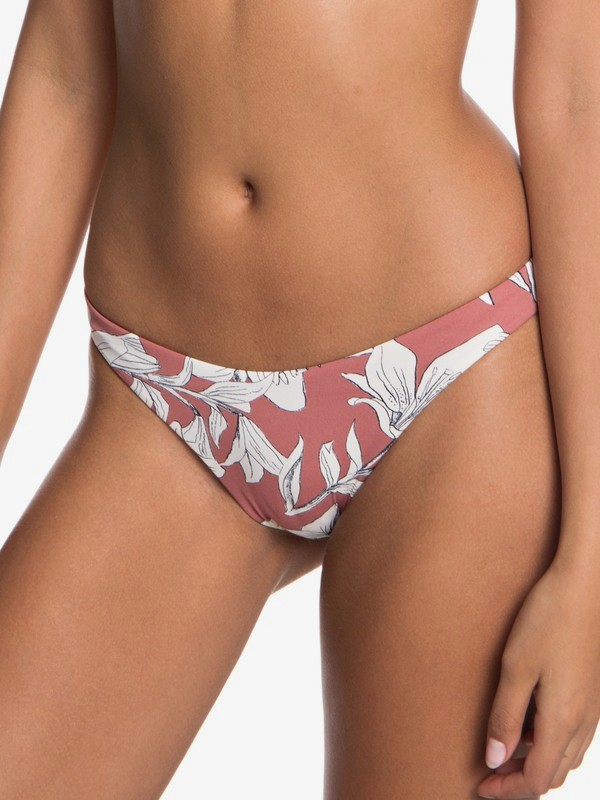 roxy, Softly Love Reversible Moderate Bikini Bottoms, WITHERED ROSE LILY HOUSE (mmg6) 0 Softly Love Reversible Moderate Bikini Bottoms Pink ERJX403609 Roxy