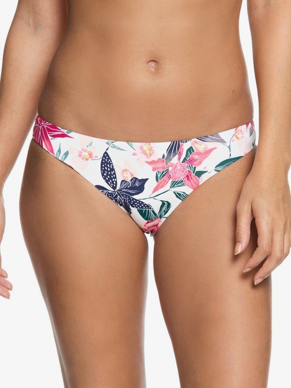 roxy, Urban Waves - Regular Bikini Bottoms for Women, BRIGHT WHITE TALLOWS (wbb8) 0 Urban Waves - Regular Bikini Bottoms for Women White ERJX403621 Roxy