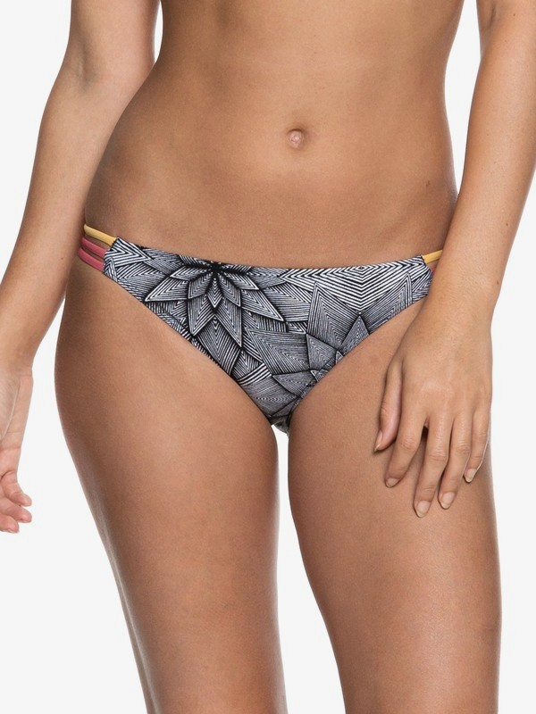 roxy, POP Surf - Bas de bikini couvrance légère pour Femme, MARSHMALLOW POP SURF STARS SMA (wbt1) 0 POP Surf - Bas de bikini couvrance légère pour Femme Blanc ERJX403624 Roxy