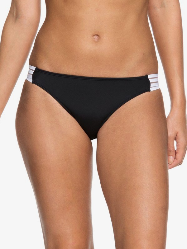 roxy, ROXY Fitness Regular Bikini Bottoms, TRUE BLACK (kvj0) 0 ROXY Fitness Regular Bikini Bottoms Black ERJX403626 Roxy
