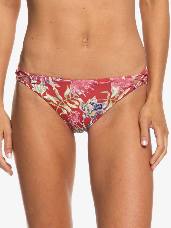 roxy, Softly Love Reversible Moderate Bikini Bottoms, CARDINAL VIVIAN SMALL SWIM (rpe6) 0 Softly Love Reversible Moderate Bikini Bottoms Red ERJX403655 Roxy