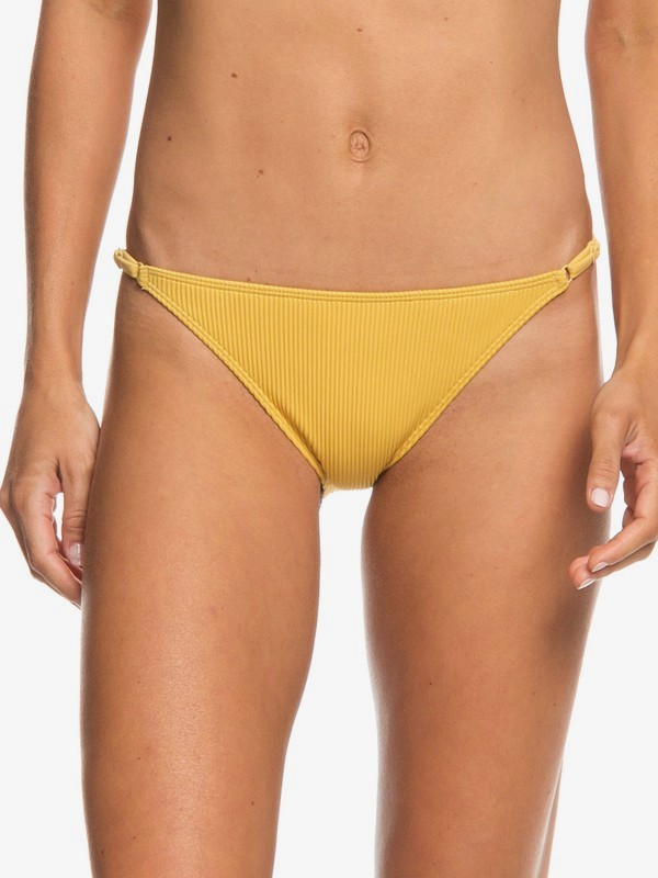roxy, Uluwatu Waves Moderate Bikini Bottoms, OCHRE (yhv0) 0 Uluwatu Waves Moderate Bikini Bottoms Yellow ERJX403658 Roxy