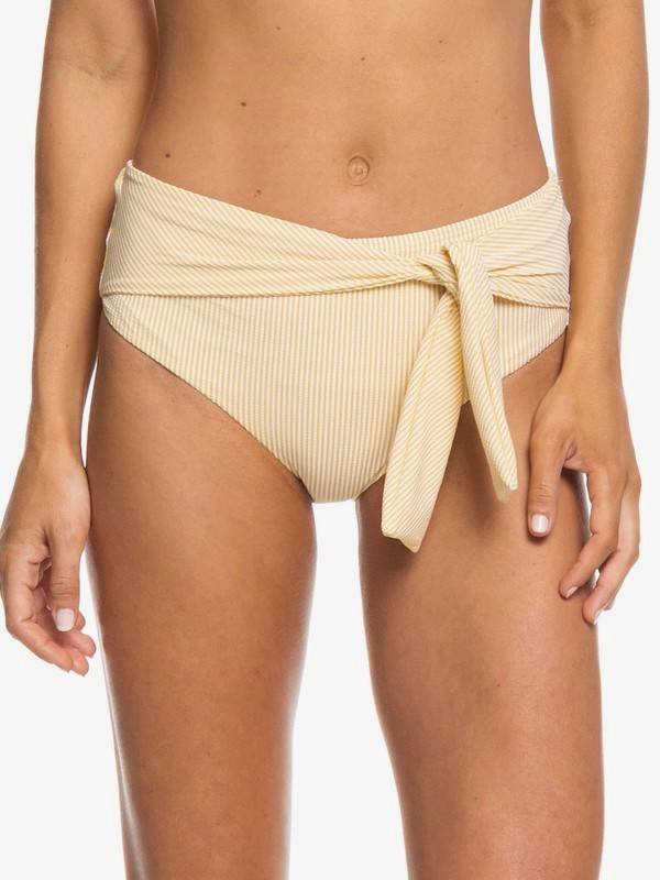 roxy, Bali Dreamers High-Waist Bikini Bottoms, OCHRE CORNFIELD STRIPES (yhv7) 0 Bali Dreamers High-Waist Bikini Bottoms ERJX403671 Roxy