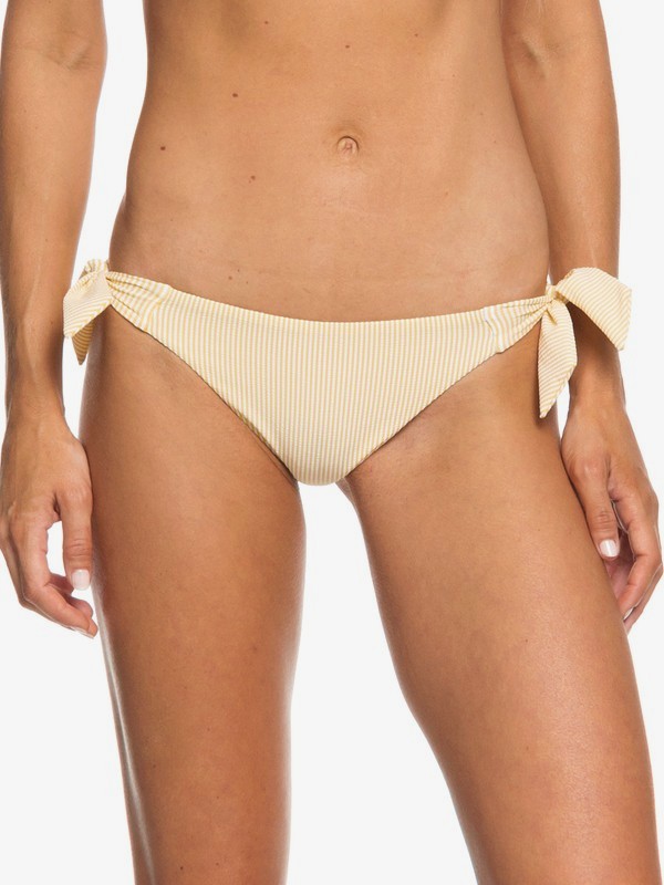 roxy, Bali Dreamers Mini Bikini Bottoms, OCHRE CORNFIELD STRIPES (yhv7) 0 Bali Dreamers Mini Bikini Bottoms Yellow ERJX403673 Roxy