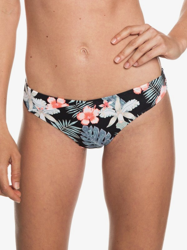 roxy, Beach Classics - Braguita de Bikini Discreta para Mujer, ANTHRACITE TROPICALABABA SWIM (kvj8) 0 Beach Classics - Braguita de Bikini Discreta para Mujer Negro ERJX403683 Roxy