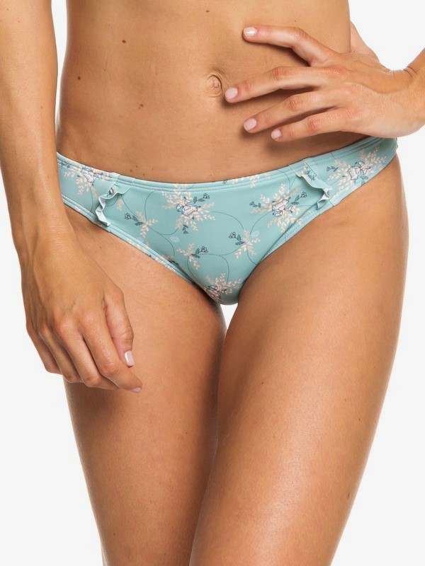 roxy, Love And Karma Regular Bikini Bottoms, AQUIFER FLOWERS EVERYDAY SWIM (bgw6) 0 Love And Karma Regular Bikini Bottoms Blue ERJX403694 Roxy