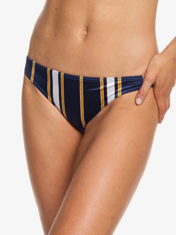 roxy, Romantic Senses - Braguita de Bikini de Cobertura Moderada para Mujer, MEDIEVAL BLUE MACY STRIPE SWIM (bte3) 0 Romantic Senses - Braguita de Bikini de Cobertura Moderada para Mujer Azul ERJX403700 Roxy