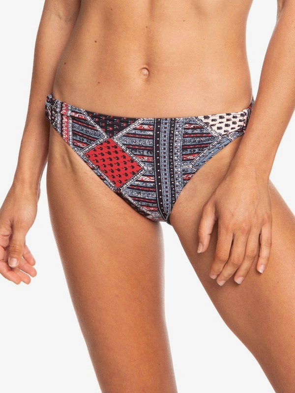 roxy, Romantic Senses - Braguita de Bikini Discreta para Mujer, ANTHRACITE TROPICAL BAZAR (kvj1) 0 Romantic Senses - Braguita de Bikini Discreta para Mujer Negro ERJX403702 Roxy