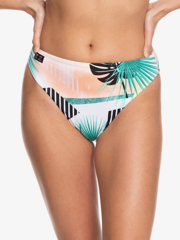 roxy, POP Surf - Bikiniunterteil mit hohem Bund für Frauen, TBLACK CRAZY VICTORIA POPSURF (xkwy) 0 POP Surf - Bikiniunterteil mit hohem Bund für Frauen Mehrfarbig ERJX403710 Roxy