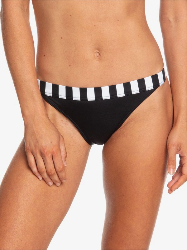 roxy, POP Surf - Bas de bikini couvrance légère pour Femme, TRUE BLACK (kvj0) 0 POP Surf - Bas de bikini couvrance légère pour Femme Noir ERJX403711 Roxy