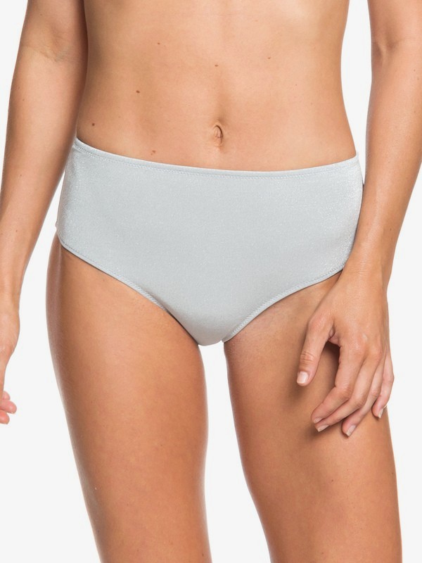 roxy, H And K - Mid-Waist Bikini Bottoms for Women, HIGHRISE (sgr0) 0 H And K - Mid-Waist Bikini Bottoms for Women Grey ERJX403731 Roxy