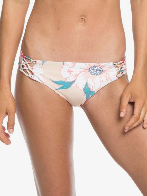 roxy, Riding Moon Full Bikini Bottoms, IVORY CREAM S NEW FLOWERS (tfm7) 0 Riding Moon Full Bikini Bottoms Beige ERJX403734 Roxy