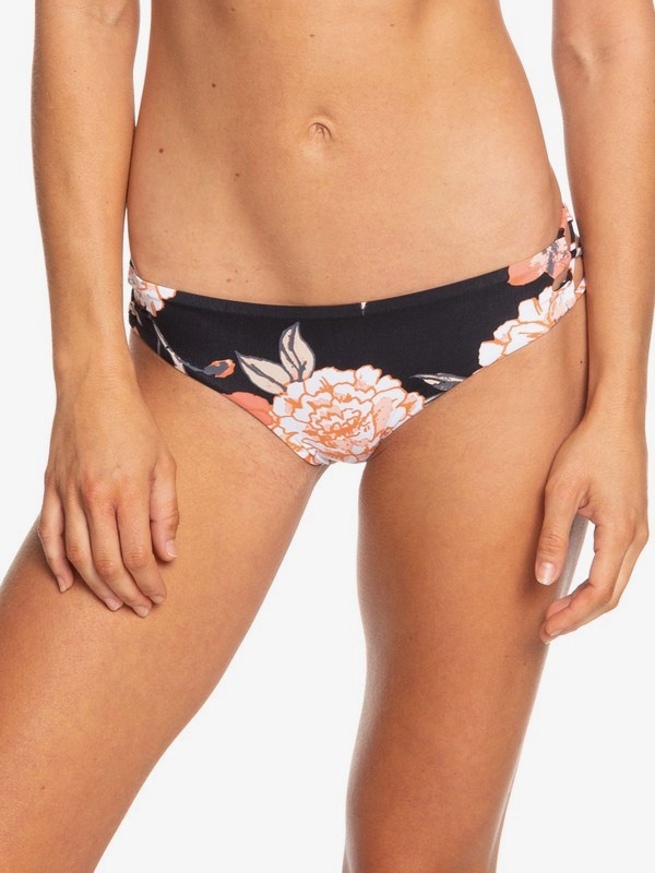 roxy, Beach Classics Full Bikini Bottoms, ANTHRACITE S NEW FLOWERS (kvj7) 0 Beach Classics Full Bikini Bottoms Black ERJX403754 Roxy