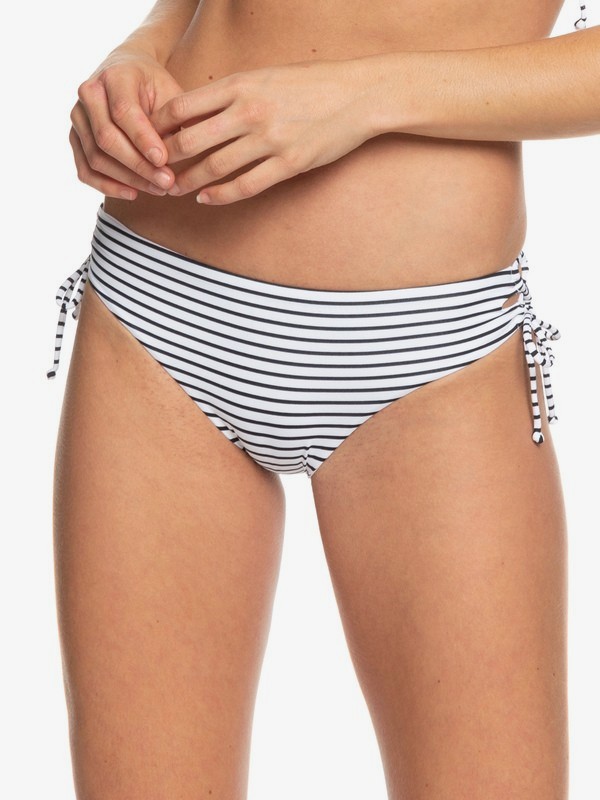 roxy, Printed Beach Classics Full Bikini Bottoms, ANTHRACITE S MARINA STRIPES (kvj4) 0 Printed Beach Classics Full Bikini Bottoms Black ERJX403779 Roxy
