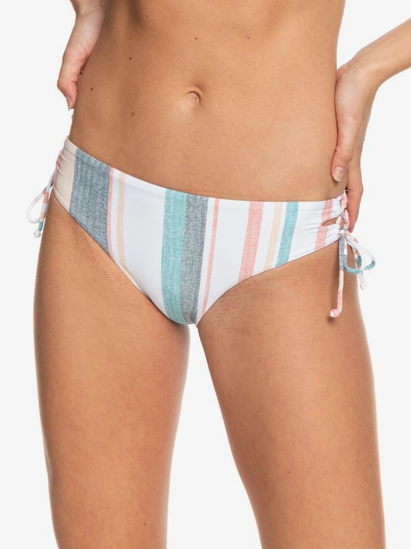 roxy, Printed Beach Classics Full Bikini Bottoms, BRIGHT WHITE S RETRO VERTICAL (wbb4) 0 Printed Beach Classics Full Bikini Bottoms White ERJX403779 Roxy