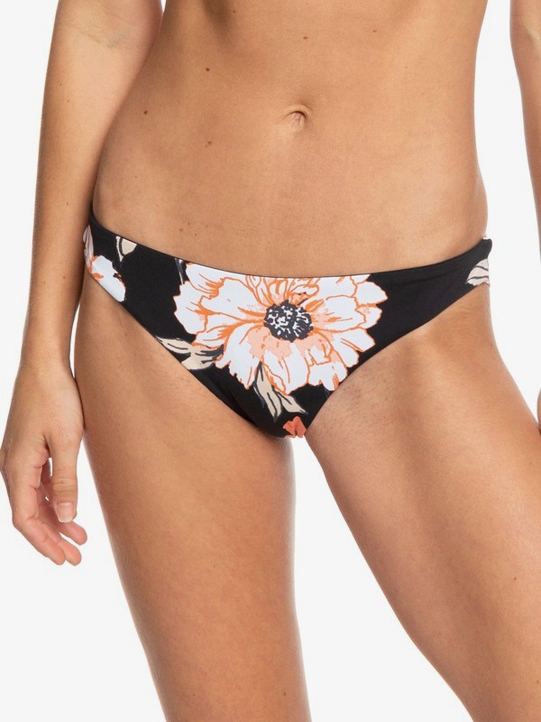 roxy, Beach Classics Mini Bikini Bottoms, ANTHRACITE S NEW FLOWERS (kvj7) 0 Beach Classics Mini Bikini Bottoms Black ERJX403809 Roxy