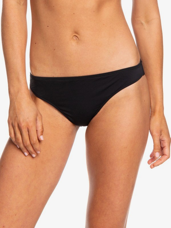 roxy, Beach Classics - Bas de bikini regular pour Femme, TRUE BLACK (kvj0) 0 Beach Classics - Bas de bikini regular pour Femme Noir ERJX403835 Roxy
