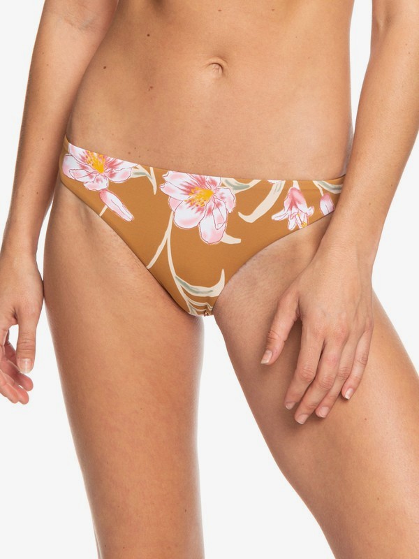 roxy, Printed Beach Classics Mini Bikini Bottoms, CHIPMUNK SWIM SURFIN LOVE (cmw7) 0 Printed Beach Classics Mini Bikini Bottoms Brown ERJX403860 Roxy