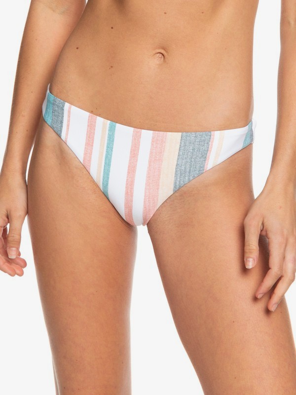 roxy, Printed Beach Classics Mini Bikini Bottoms, BRIGHT WHITE S RETRO VERTICAL (wbb4) 0 Printed Beach Classics Mini Bikini Bottoms White ERJX403860 Roxy