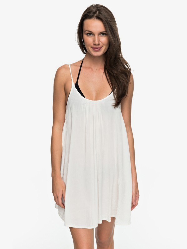 roxy, Windy Fly Away - Strappy Dress for Women, MARSHMELLOW 2 (wzb0) 0 Windy Fly Away - Strappy Dress for Women White ERJX603012 Roxy