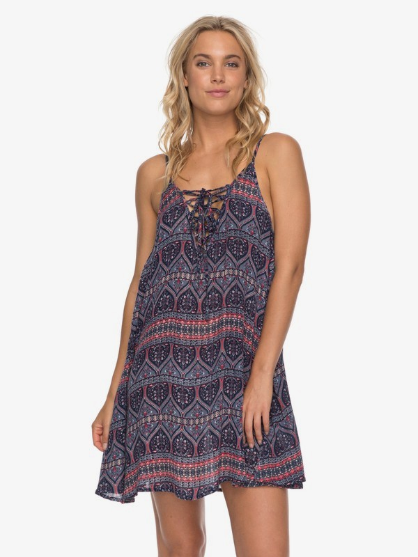 roxy, Softly Love - Robe à bretelles pour Femme, CHINA BLUE NEW MAIDEN SWIM (bnd5) 0 Softly Love - Robe à bretelles pour Femme Bleu ERJX603110 Roxy