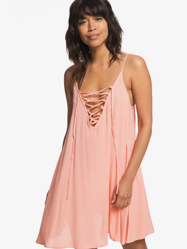 roxy, Softly Love - Robe à bretelles pour Femme, SOUFFLE (mfg0) 0 Softly Love - Robe à bretelles pour Femme Rose ERJX603122 Roxy