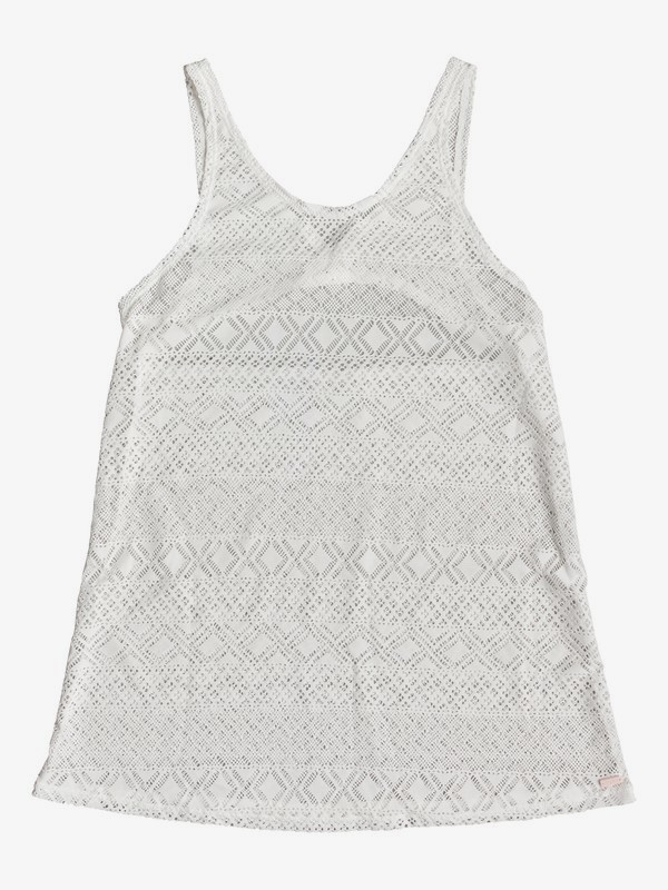 roxy, Garden Summers Crochet Beach Dress, BRIGHT WHITE (wbb0) 0 Garden Summers Crochet Beach Dress White ERJX603140 Roxy