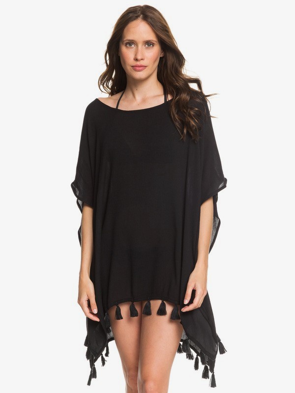 roxy, Make Your Soul Poncho Beach Dress, ANTHRACITE (kvj0) 0 Make Your Soul Poncho Beach Dress Black ERJX603172 Roxy