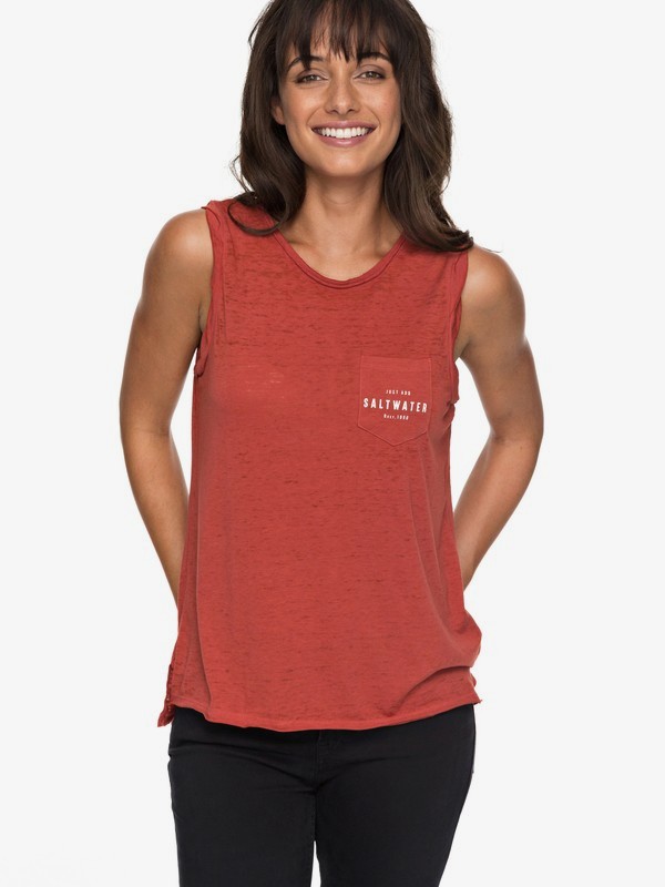 roxy, Time For Another Day B - Sleeveless T-Shirt for Women, TANDOORI SPICE (npq0) 0 Time For Another Day B - Sleeveless T-Shirt for Women Orange ERJZT04157 Roxy