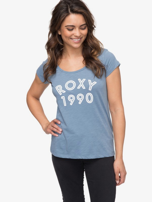roxy, Bobby B - Camiseta para Mujer, BLUE SHADOW (bkq0) 0 Bobby B - Camiseta para Mujer Azul ERJZT04175 Roxy