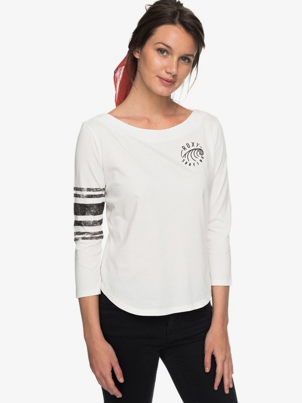 roxy, Soul Club A - Longsleeve für Frauen, MARSHMALLOW (wbt0) 0 Soul Club A - Longsleeve für Frauen Weiss ERJZT04195 Roxy