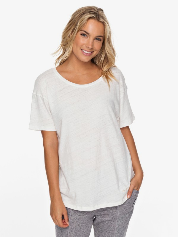 roxy, High By The Beach Surf Tee, MARSHMALLOW (wbt0) 0 High By The Beach Surf Tee ERJZT04307 Roxy