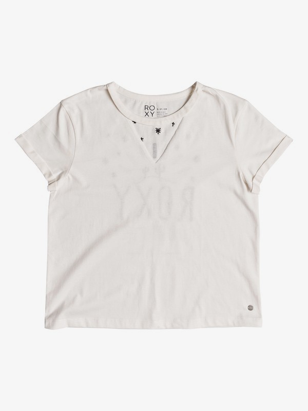 roxy, Fingers Crossed Ranch Day Tee, MARSHMALLOW (wbt0) 0 Fingers Crossed Ranch Day Tee White ERJZT04309 Roxy