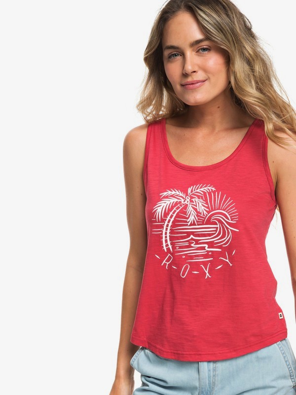 roxy, Red Lines - Débardeur pour Femme, AMERICAN BEAUTY (rpy0) 0 Red Lines - Débardeur pour Femme Rouge ERJZT04473 Roxy