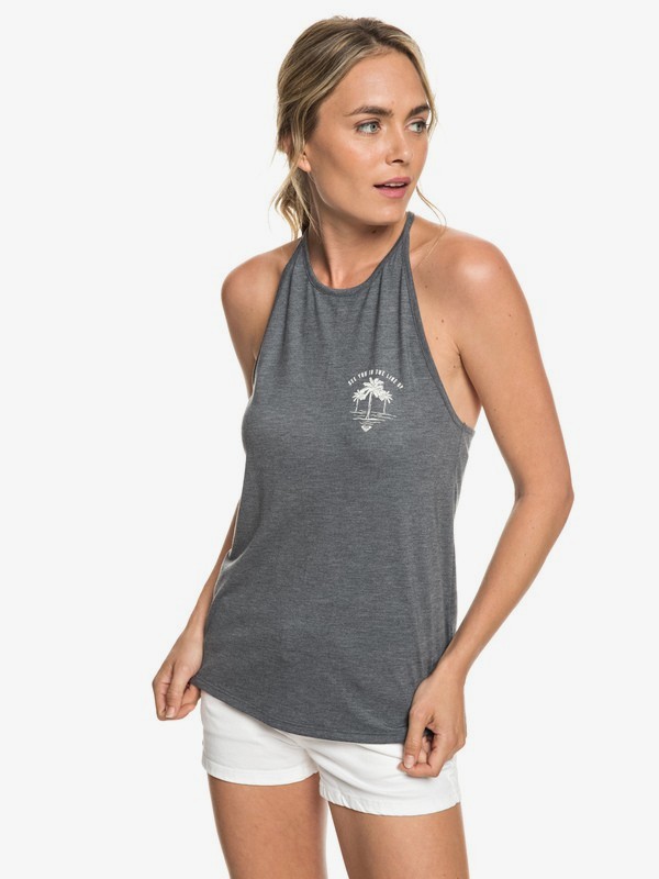 roxy, Sunset Valley Lace Strappy Top, TURBULENCE (kym0) 0 Sunset Valley Lace Strappy Top Black ERJZT04477 Roxy