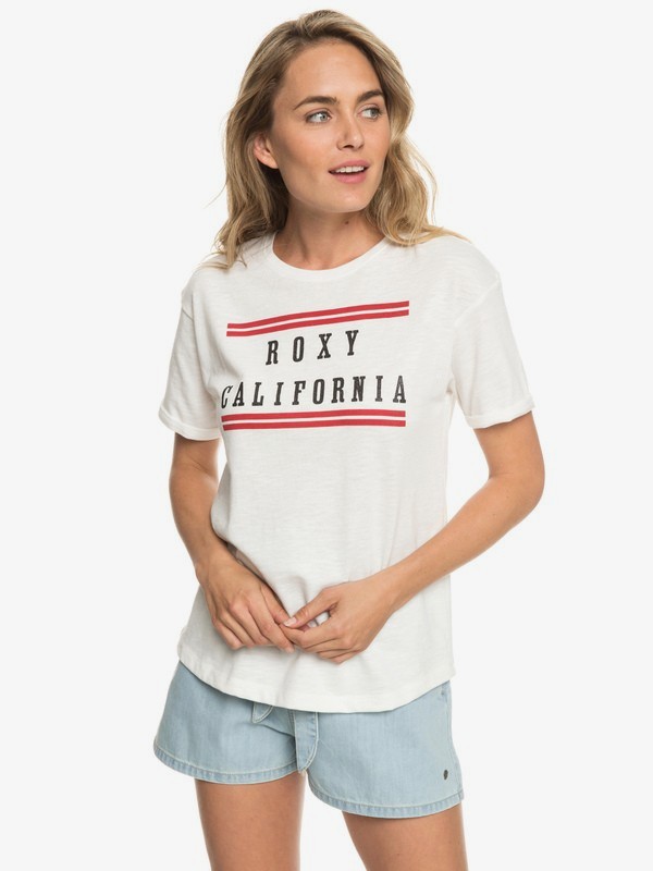 roxy, Follow Me To The Beach B - Camiseta para Mujer, MARSHMALLOW (wbt0) 0 Follow Me To The Beach B - Camiseta para Mujer Blanco ERJZT04517 Roxy