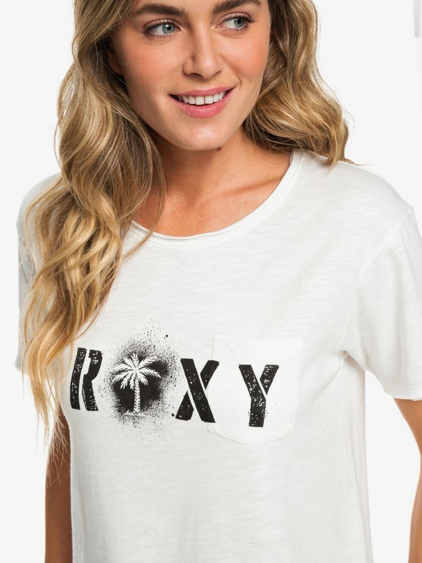 roxy, Star Solar A - T-shirt pour Femme, MARSHMALLOW (wbt0) 0 Star Solar A - T-shirt pour Femme Blanc ERJZT04526 Roxy