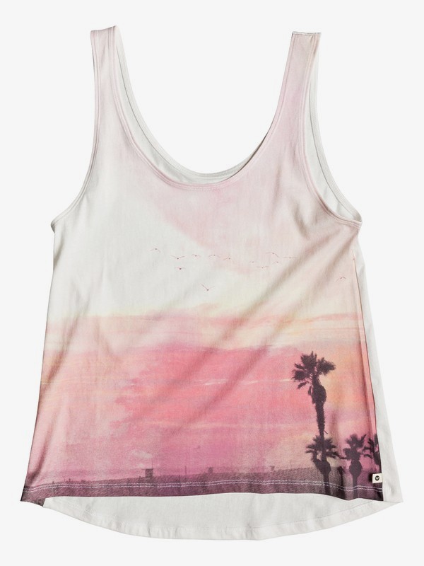 roxy, POP Surf D Tank Top, MARSHMALLOW (wbt0) 0 POP Surf D Tank Top White ERJZT04545 Roxy