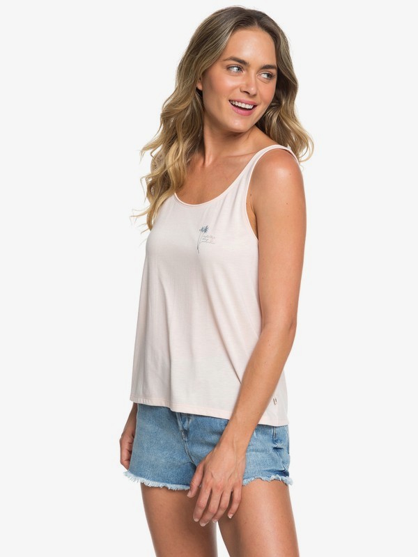roxy, Summer Of Pop B Lace Panel Tank Top, PEARLBLUSH (mcy0) 0 Summer Of Pop B Lace Panel Tank Top Pink ERJZT04584 Roxy
